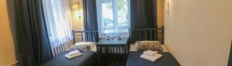 Двухместный номер с 2 кроватями и общим туалетом в Barista bed&breakfast