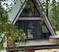 Участок с домиком "Баклажан" А-фрейм категории комфорт в Ланьдиво