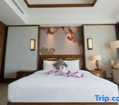 Двухместный номер Standard с красивым видом из окна двуспальная кровать в Jinghai Hotel & Resort