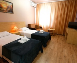 Стандарт с двумя односпальными кроватями и софой в Гранд Лион