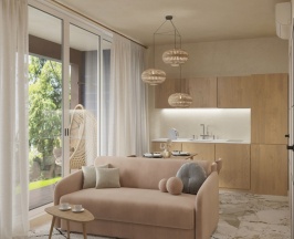 Коттедж Ваби-Саби двухкомнатный в Zvenigorod