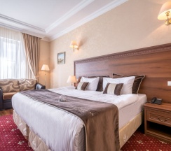 Двухместный семейный полулюкс с видом на город двуспальная кровать в Театр