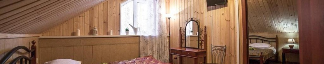 4-местный номер стандарт в Особняк (с пансионом, мансарда) в Ягодная деревушка
