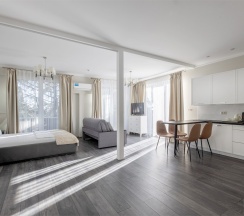 Люкс с террасой и видом на город и море в IL Punto