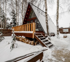 Aframe White | Банный чан на территории в Берёзовая роща