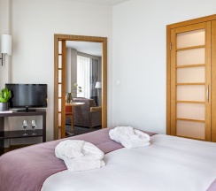 Номер Suite с двуспальной кроватью и диваном в Novotel Санкт-Петербург Центр