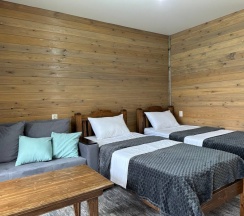 Новые трехместные домики в Горное озеро