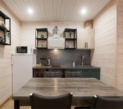 Super Лодж с баней и купелью с видом на озеро в Пасторское озеро