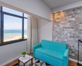 Двухместный номер Deluxe с видом на море 2 отдельные кровати в Prima Tel Aviv Hotel