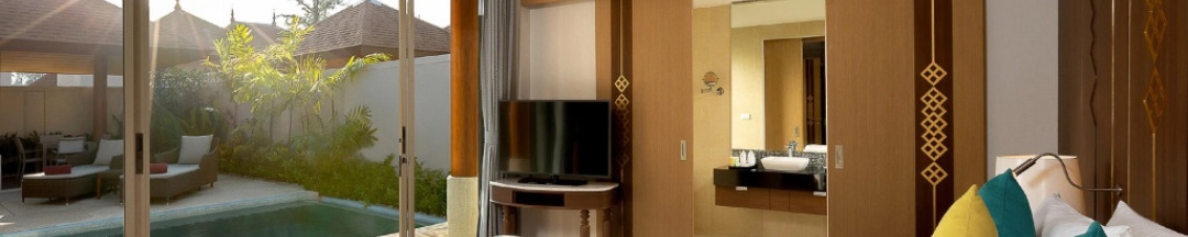 Вилла с бассейном с 2 комнатами в Splash Beach Resort