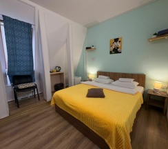 Двухместный стандарт с двуспальной кроватью и удобствами в номере в Митяевский