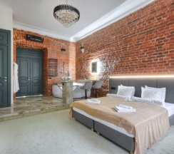 дизайнерский люкс с ванной в Tuchkov hotel