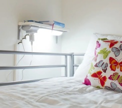 Кровать в общем номере в Warsaw Downtown Hostel