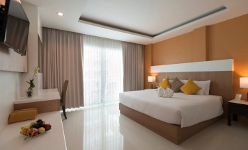 Двухместный номер Club Executive с видом на море двуспальная кровать в Курорт Chanalai Hillside