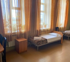 Кровать в 4-местном общем номере в Smart Hotel KDO Сызрань