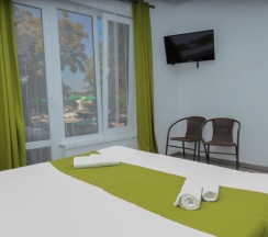 Двухместный номер Standard с балконом и с видом на море двуспальная кровать в Aqua Resort