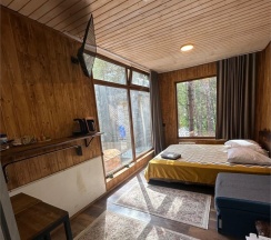 Трёхместный номер с террасой и панорамными окнами в 7 Небо