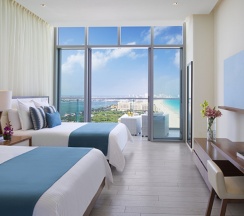 Двухместный номер Deluxe с видом на океан (2 отдельные кровати) в Secrets The Vine Cancun - Adults Only - All Inclusive