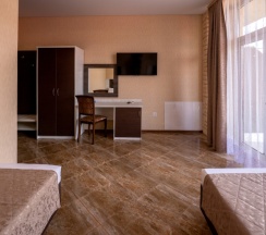 Две односпальные кровати, второй этаж в Ленивый тюлень