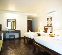 Двухместный номер Deluxe с видом на море двуспальная кровать в Lamai Inn 99 Bungalows