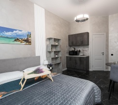 Апартаменты студия в MOKO Apartments на улице Народного ополчения