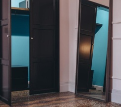 Двухместный люкс двуспальная кровать в Gregorini Bingham Art Luxury Suites