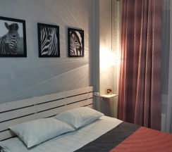 Трехместный номер с двуспальной и односпальной кроватью в Pulkovo Sky