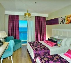 Одноместный номер Deluxe с видом на море двуспальная кровать в Azura Deluxe Resort & Spa