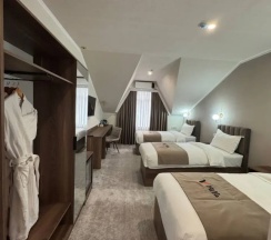Кровать в общем номере в Villa