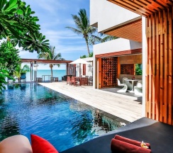Номер Standard с 3 комнатами с балконом и рядом с пляжем в Pavilion Samui Pool Residence