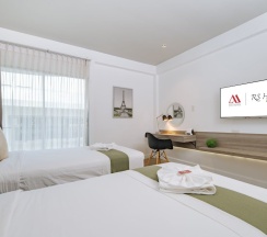 Двухместный номер Deluxe с балконом 2 отдельные кровати в Mittapan Kanchanaburi