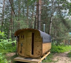 Дом A-frame с квадро-баней в 4 сезона