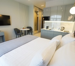 Двухместная делюкс Студия с Балконом в The white residence