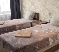 Номер стандарт с 2 односпальными кроватями (удобства на этаже) в Постоялый двор