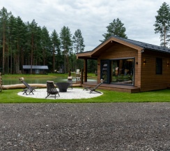 Шале на воде в Конаково. Аэро