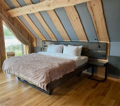 АРК-шале ПРЕМИУМ (Губернаторский) 1 DBL 2 SNGL 1line (sea view) в Titovka arctic river park