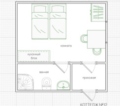 Коттедж №12 в Пикник