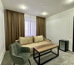 Двухместный люкс с красивым видом из окна двуспальная кровать в Karibi