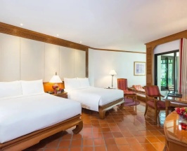 Двухместный номер Guest with garden/partial sea view 2 отдельные кровати в JW Marriott Phuket Resort & Spa