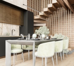 Коттедж VIP с балконом в Плавное течение