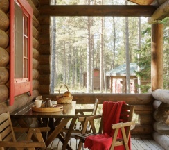 Сосновый бор 2+2 с двуспальной кроватью в Ладога озеро