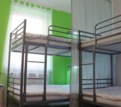 Кровать в общем номере в Warsaw Downtown Hostel