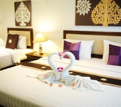 Двухместный номер Deluxe с видом на море двуспальная кровать в Lamai Inn 99 Bungalows
