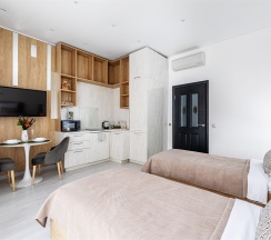 Студия с двумя раздельными кроватями в Сибирские номера