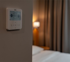 Стандартный номер для маломобильных групп населения с видом на реку c двуспальной кроватью в Cosmos Omsk Hotel