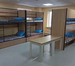 Кровать в общем номере в Хостел на Холмской
