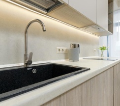 Апартаменты студия с балконом, вид на горы (#70,139) в Geo Apart