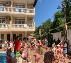 Семейный  с балконом  видом на море и бассейн в Aqualife