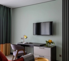 Апартаменты Superior с балконом и с видом на парк в Apartments Malina Baden Studio Color