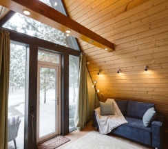 №14 A-Frame 45m2 с кондиционером. (оснащение дома см. Подробнее) в Les holidays